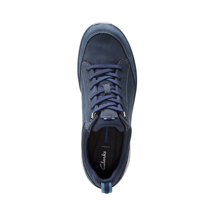 Buy Clarks of England 6.5 Navy Nubuck Wave 2.0 Lace online in