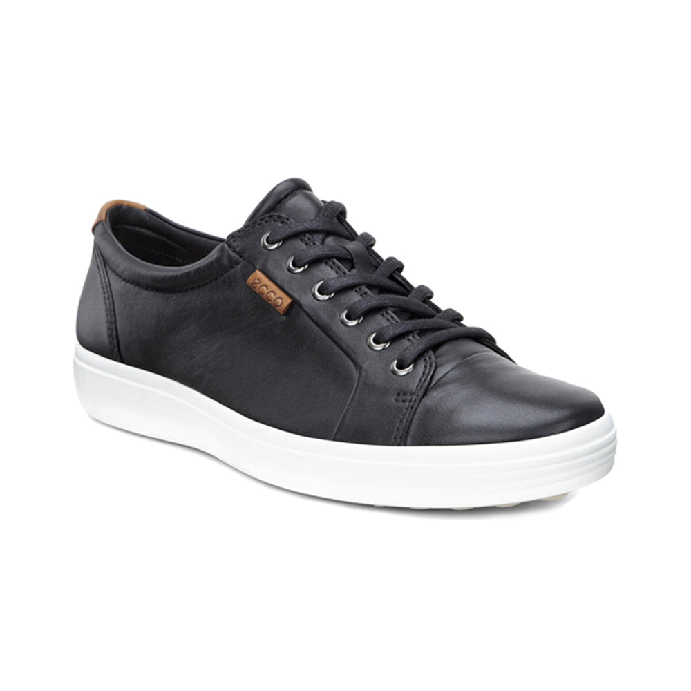 Ecco mens soft hot sale 7 sneaker black